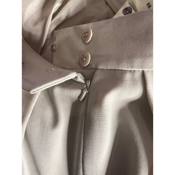 Vintage Jaeger Pure Wool Tan Skirt Midi Pleated Size 8 Y2K Professional - Picture 7 of 11